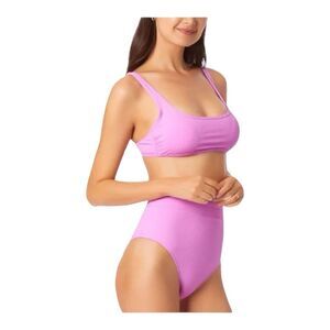 COPY - CALIFORNIA WAVES PINK HIGH WAIST SWIMSUIT SIZE LARGE NWT.